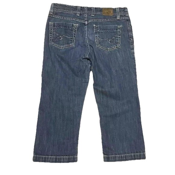Buckle BKE Britni Stretch Capris Women’s Size 6US 28 Blue Denim - Picture 2 of 5